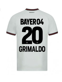 Bayer Leverkusen Alejandro Grimaldo #20 Auswärtstrikot 2023-24 Kurzarm